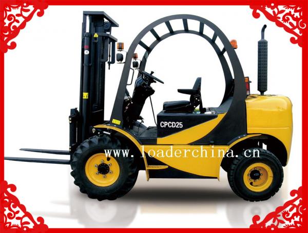 Quality 2.5T OFF-ROAD FORKLIFT TRUCK CPCD25 for sale