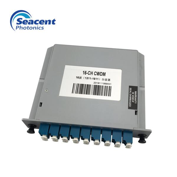 Quality 16 Channel Compact Design CWDM Mux Demux Fiber Optical Multiplexer Module for sale