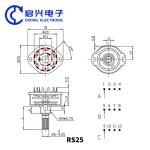 2pcs RS25 Potentiometer Rotary Band Switch 3 Pole 4 Position
