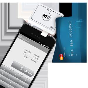 Buy cheap Mini NFC Magnetic Bank RFID Card Reader With ISO Android SDK ACR35 Contactless White Color Lightweight Card Writer product