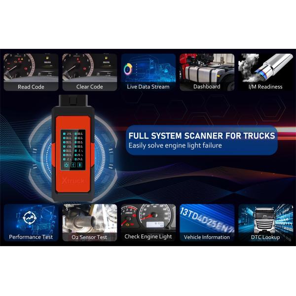 Xtruck X005 Plus Bluetooth 5.1 Truck Scanner with DPF Regeneration