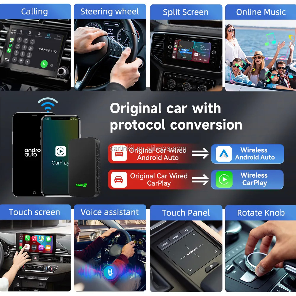 Carplay And Android Auto Wireless Dongle CPC200-2air Auto Connect For W218 X5 F15 Q7