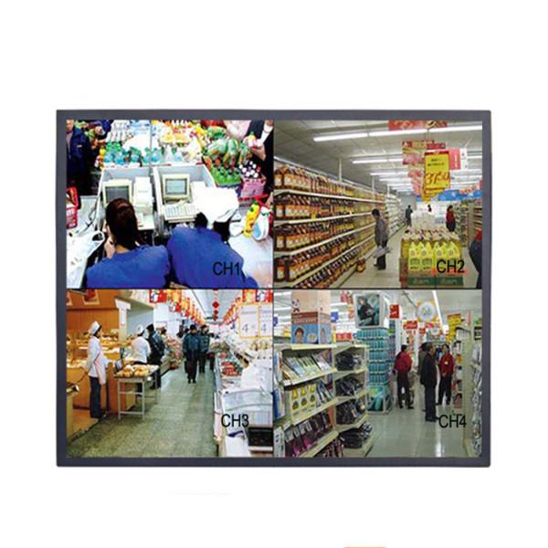 Quality Desktop Square 19 Inch CCTV LCD Monitor High Brightness 110 - 240V Input Voltage for sale