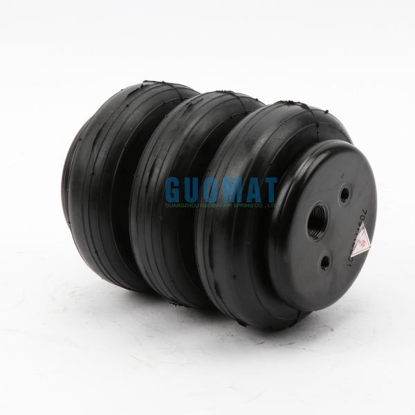 Quality 3B2400P01 Triple Bellow Air Spring With Air Inlet 3/8NPT For Vehicle Testing Equipment for sale