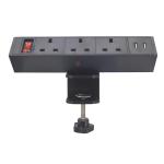 2020 new design customization office furniture clamp on table top edge socket