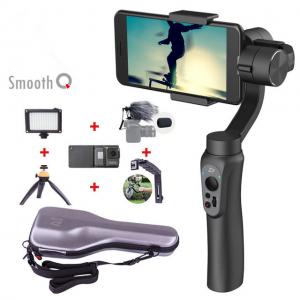 China Smooth Q smartphone Handheld 3 Axis gimbal stabilizer action camera selfie phone steadicam for iphone Sumsung Gopro on sale