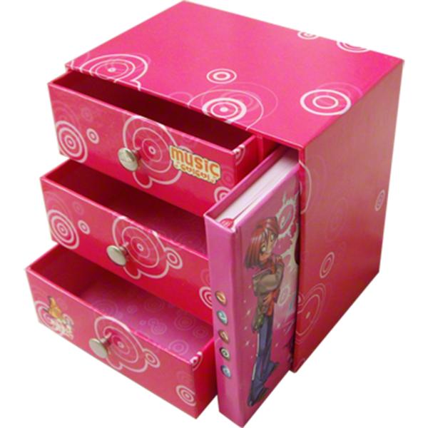 Quality Multi Layer Stationery Packaging Boxes Pull Out Gift Boxes With Sliding Buttons for sale