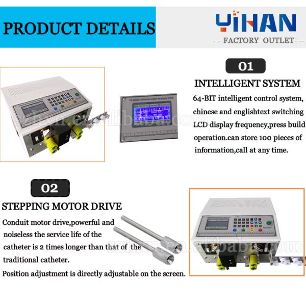 Electric Cable Cutter and Stripper Machine for Stripping Length Head 0-25mm Tail 0-60mm