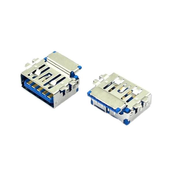 Quality Short Verson H/F USB3.1 PCB USB A Pin Out DIP Socket Connector Female 90 Degrees 9Pin CH2.76mm for sale