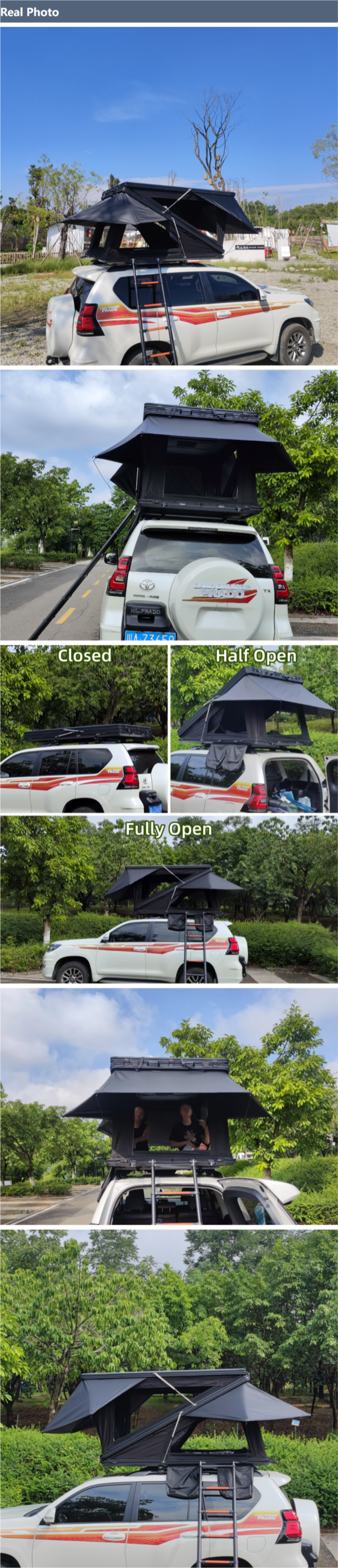 Foadable Black Z Rooftop Tent With 3000mm Waterproof Rating Four Reason