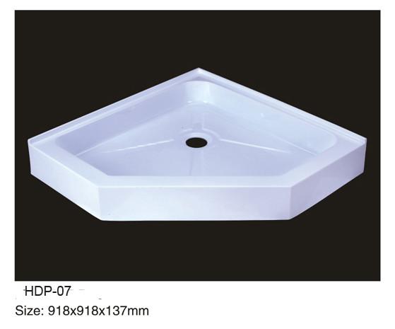 Quality Acrylic shower tray, shower basin,acrylic shower base HDP-07 for sale