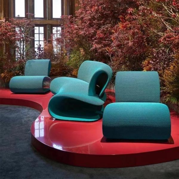 Quality Modern Creative Hotel Lobby Furniture Reception Terrace Sofa And Chair Set for sale
