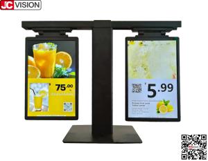 JCVISION 10.1-inch Dual Screen Display Of Product Electronic Price Tag, Digital Sign/touch Screen