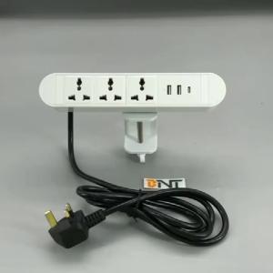 Buy cheap ABS removable clamp table multifunctional desktop socket with type C usb 3.0 product