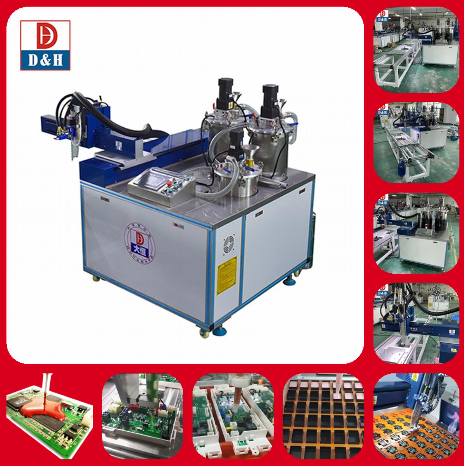 Precise 2 Part CNC Silicone Machine for Accurate AB Liquid Silicone Mixing Stirring