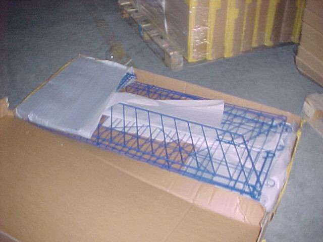 Adjustable Height Metal Wire Display Racks For Supmarket Folding Feature