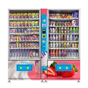 China Double Cabinet Large Capacity Gum And Snack combo vending machines Made In China Low Price on sale