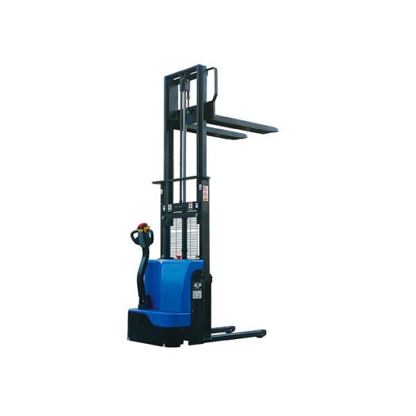 Long Working Hours AC Motor Electric Pallet Stacker 24V , Mechanical Steering