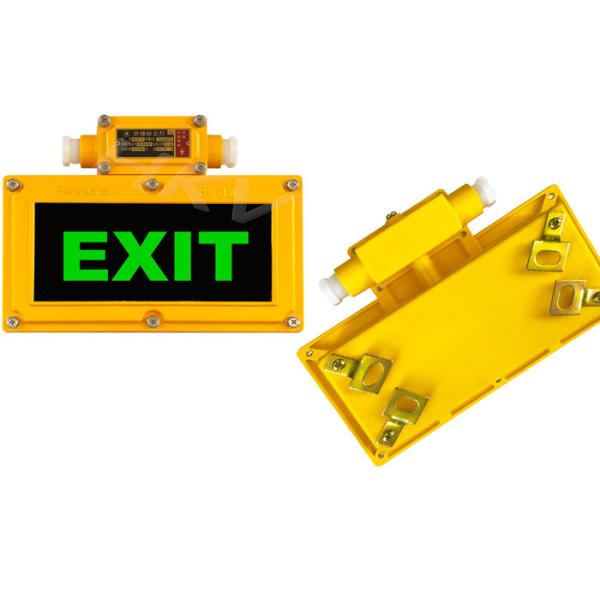 Stainless Steel Exit Sign With Emergency Lights Anti Corrosive Hanging Type