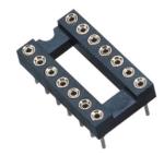 Single Or Dual Row Integrated Circuit Socket 1.778/2.54/2.0/1.27 Pitch