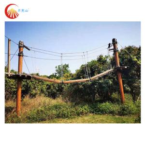 Children Challenge High Ropes Obstacle Course Adventure For Garden