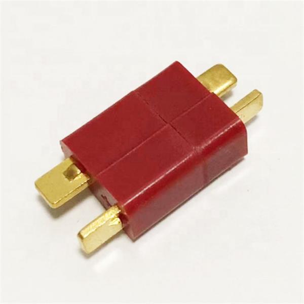 Durable T Plug Deans RC Battery Connectors Nontoxic Red Color