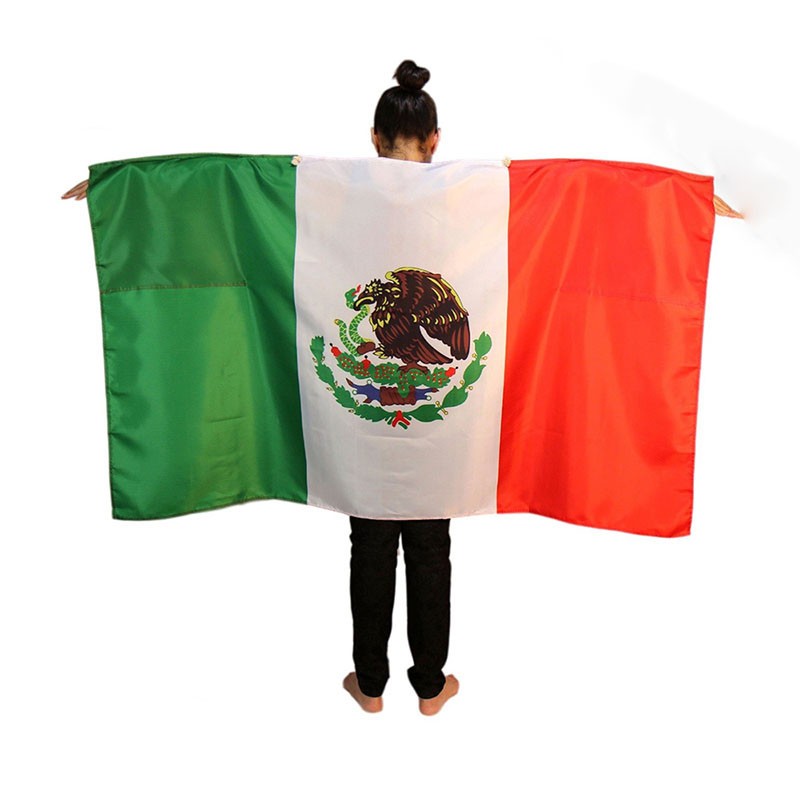 Shawl Polyester Flag Cape Digital / Silk Printing For Decoration