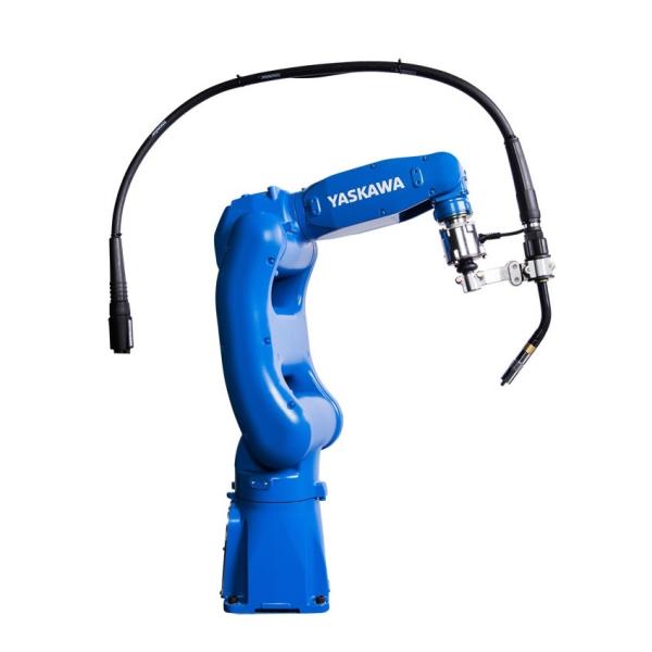6 Axis Industrial Welding Robot With Teach Pendant MSR 655 Rotating Turntables