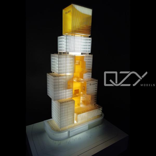 Quality Architectural Scale Models SZAD 1/200 Gree Headquaters Building Model for sale