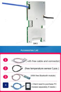 Buy cheap 6S To 10S Smart BMS System Lithium Battery Application 20A To 60A Current Available product