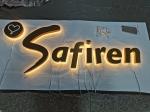 Electroplated Brass Acrylic Edge Lit Channel Letters Easy Install / Maintain