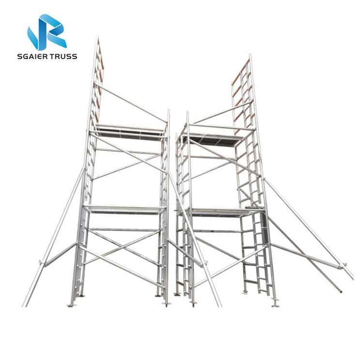 H Frame Platform Aluminium Mobile Scaffold Stable Performance Easy To Carry
