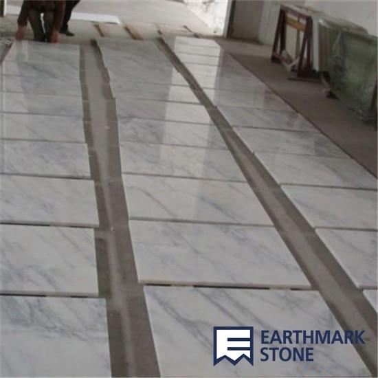Quality Bianco Carrara White Marble Tile for sale