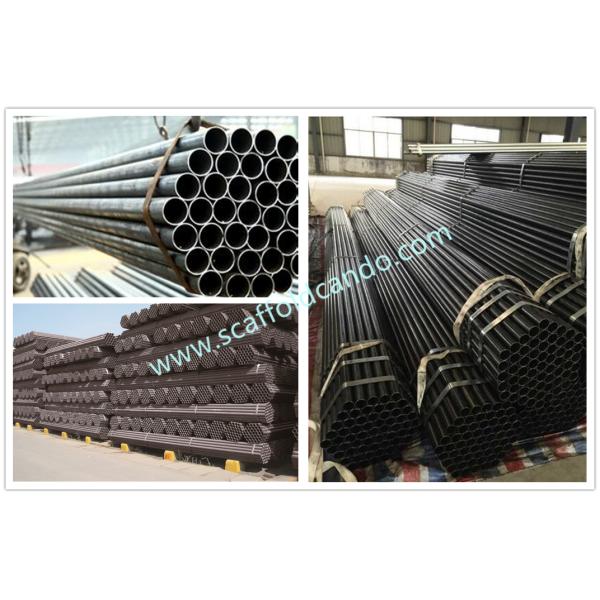 Q235 Q345B MS.Pipe, Black scaffolding steel pipe, OD 48.3mm, 60.3mm EN10219 EN39 BS 1139, with SGS 6000mm, 4000mm,