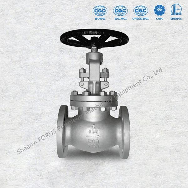 Quality Rising Stem Cast Steel Globe Valves Flange Ends ASME B16.5 Size 2" To 36" BS1873 for sale