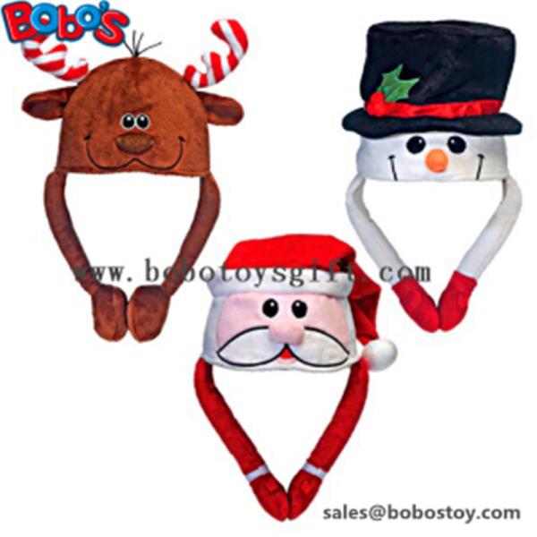 Quality Soft Plush Warm Winter Cap Animal Party Hat Christmas Hat for sale