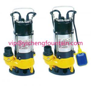 China Single Phase Sewage Submersible Pond Pump With / Without Floating Ball 0.18 - 1.1KW on sale