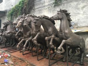 Buy cheap The metal cast bronze horse sculpture combination is suitable for outdoor garden decoration product