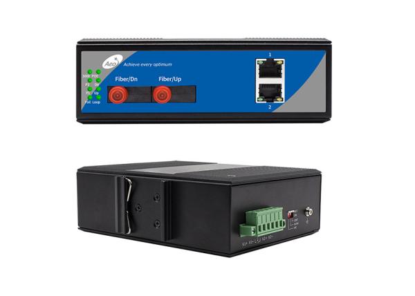 Quality 10/100Mbps Ring Loop Ethernet Fiber Switch with 2 Fiber and 2 Ethernet Ports for sale