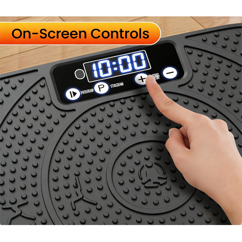 Vibration Plate Exercise Machine with 120 Speed Levels & 9 Auto Modes