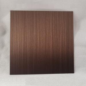 Buy cheap Anti Bronze Hairline 304 Stainless Steel Sheet AFP finish product