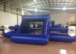China Outdoor Funny Inflatable Football Games Digital Printing dark blue customized inflatable football area on sale