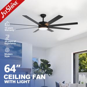 Buy cheap Black MDF Blades Ceiling Fans With Lights 6 Speed Remote Control App Control product