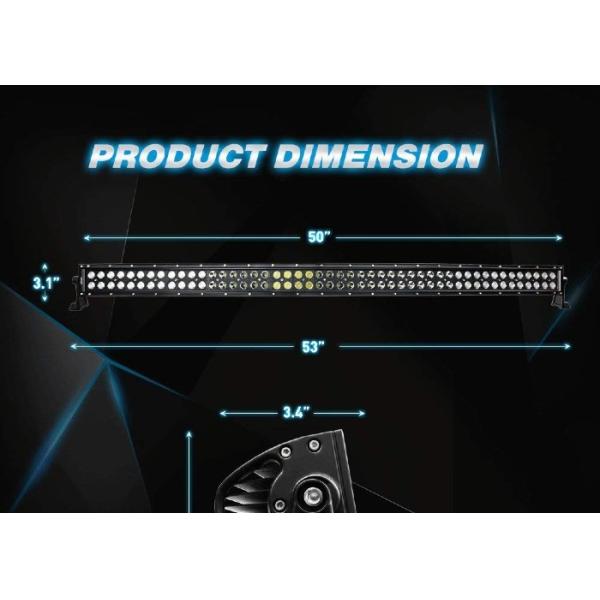 288W Slim Curved LED Light Bar / 50 Inch LED Off Road Driving Lights