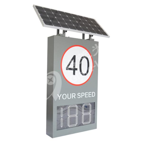 Highway Vehicle Speed Test Radar LED Display Single Radar Speed Sign Dual