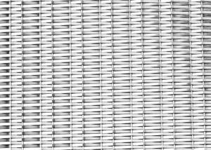 Stainless Steel Rigid Woven Wire Mesh Panels 4.8mm For Elevator Cladding