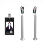 2MP Temperature Face Recognition Biometric System Vertical Pass Management