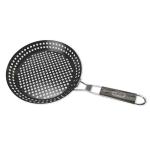 Non Stick Round Shape BBQ Tools Roasting Pan Rust Resistant Grill Basket