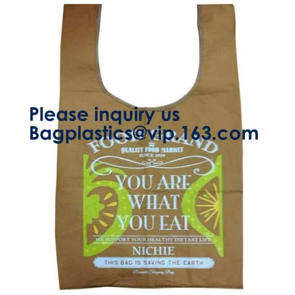 Reusable Promotional Green Tyvek Shopping Tote BagWaterproof Washable Eco k Handy Makeup Cosmetic Clutch Bag Cases