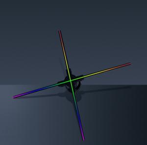 China Custom 65cm indoor outdoor high resolution 1080p wifi control advertising holographic display screen led 3d hologram fan display on sale